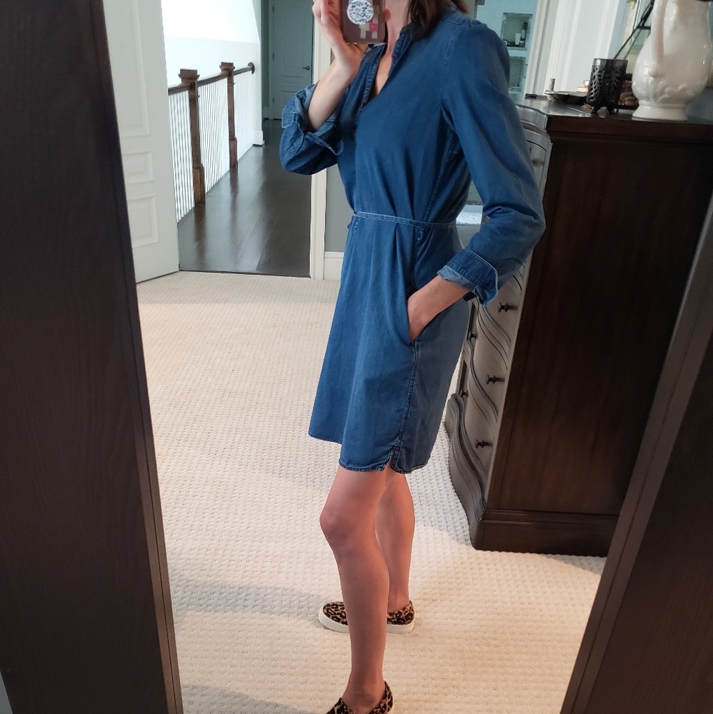 GAP Chambray Shirt Dress